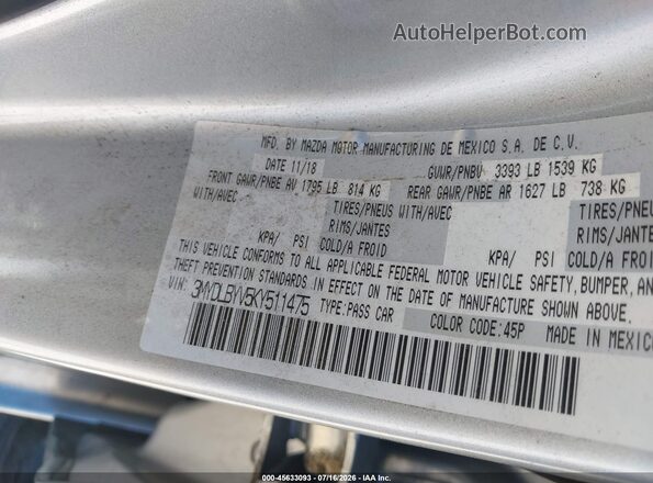 3MYDLBYV5KY511475 2019 TOYOTA YARIS Gray Շարժիչի բաժամունքի տեսք