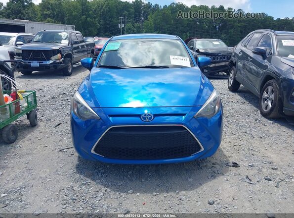 3MYDLBYV5KY527319 2019 TOYOTA YARIS Синий Вид задней части салона