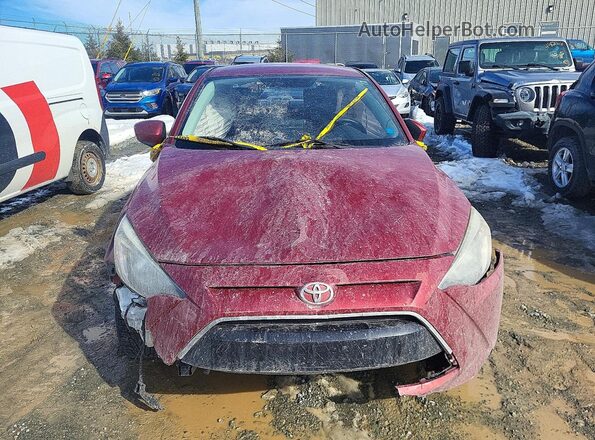3MYDLBYV6GY104207 2016 TOYOTA YARIS Burgundy წინა ხედი