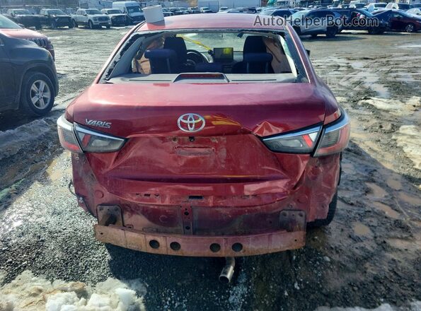 3MYDLBYV6GY104207 2016 TOYOTA YARIS Burgundy უკანა ხედი