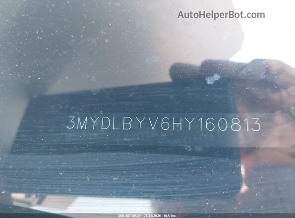 3MYDLBYV6HY160813 2017 TOYOTA YARIS IA Black 