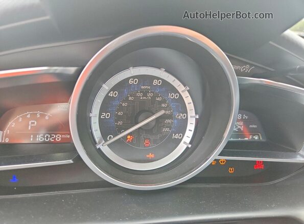 3MYDLBYV6HY166952 2017 TOYOTA YARIS Белый Вид щитка приборов