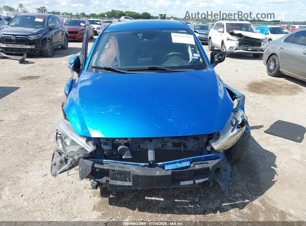 3MYDLBYV7HY157886 2017 TOYOTA YARIS IA Синий Вид задней части салона