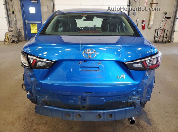 3MYDLBYV7HY162375 2017 TOYOTA YARIS Blue Rear view