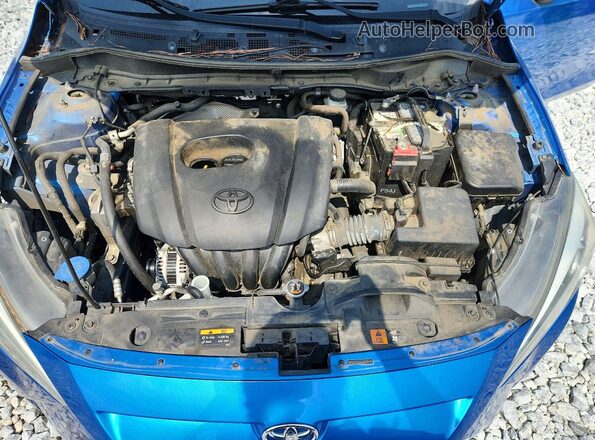3MYDLBYV7LY707838 2020 TOYOTA YARIS Blue Vista interior trasera