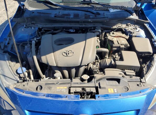 3MYDLBYV8HY158092 2017 TOYOTA YARIS Blue Rear interior view