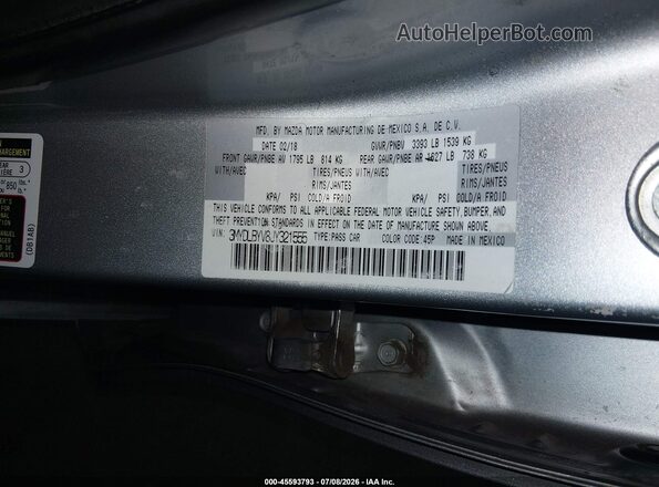 3MYDLBYV8JY321555 2018 TOYOTA YARIS IA Silver Engine compartment view