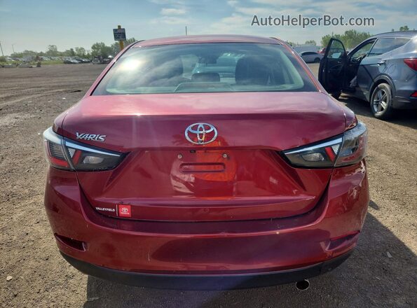 3MYDLBYV9JY308250 2018 TOYOTA YARIS Red Widok z tyłu