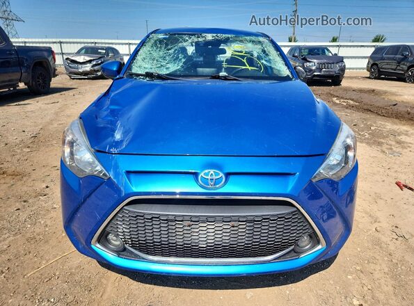 3MYDLBYV9KY527520 2019 TOYOTA YARIS Blue Front view