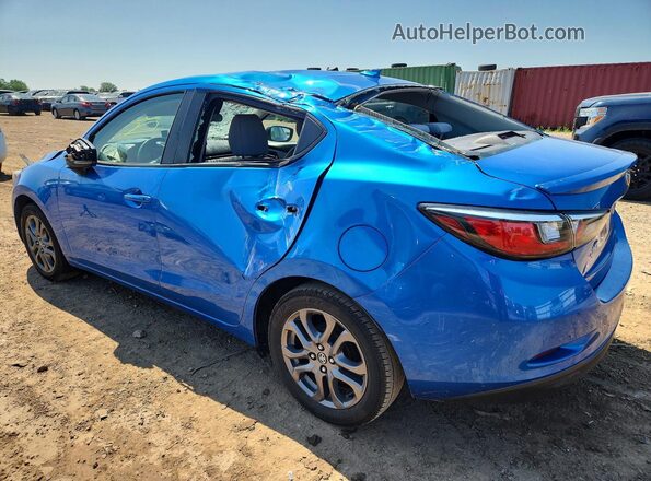 3MYDLBYV9KY527520 2019 TOYOTA YARIS Blue Rear left