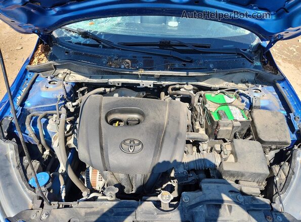 3MYDLBYV9KY527520 2019 TOYOTA YARIS Blue Rear interior view