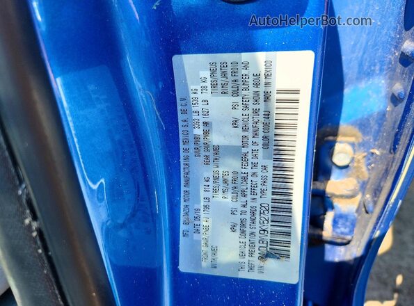 3MYDLBYV9KY527520 2019 TOYOTA YARIS Blue Engine compartment view
