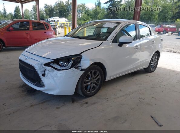 3MYDLBYVXKY520849 2019 TOYOTA YARIS White Առջևի ձախ երեք քառորդ տեսարան