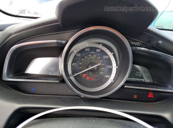 3MYDLBZV4GY131064 2016 TOYOTA SCION Blue Widok zestawu wskaźników