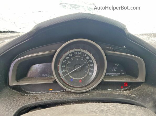 3MZBM1U73GM317205 2016 MAZDA 3 Black Вид щитка приладів