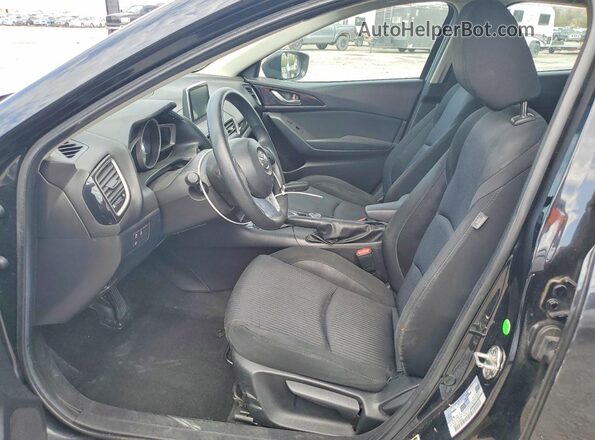 3MZBM1U75GM305251 2016 MAZDA 3 Black Widok wnętrza z przodu