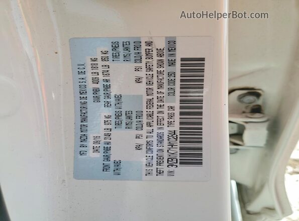 3MZBN1K71HM102844 2017 MAZDA 3 White Engine compartment view