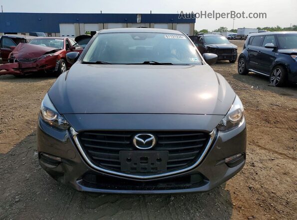 3MZBN1K79JM204575 2018 MAZDA 3 Gray Widok z przodu