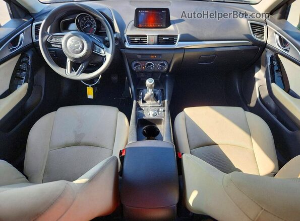 3MZBN1K7XHM100302 2017 MAZDA 3 Blue წინა პანელის ხედი