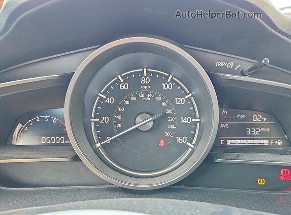 3MZBN1K7XHM100302 2017 MAZDA 3 Blue ხელსაწყოთა პანელის ხედი