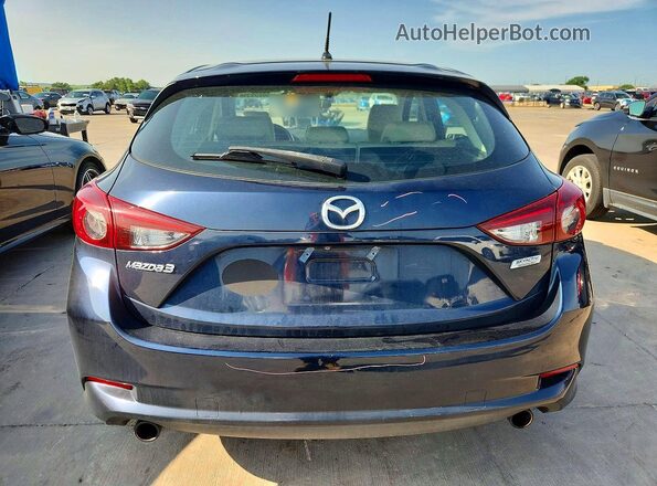 3MZBN1K7XHM100302 2017 MAZDA 3 Blue უკანა ხედი