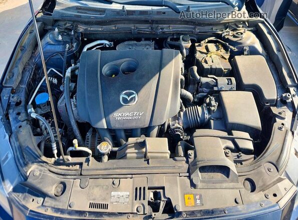 3MZBN1K7XHM100302 2017 MAZDA 3 Blue ძრავის განყოფილების ხედი