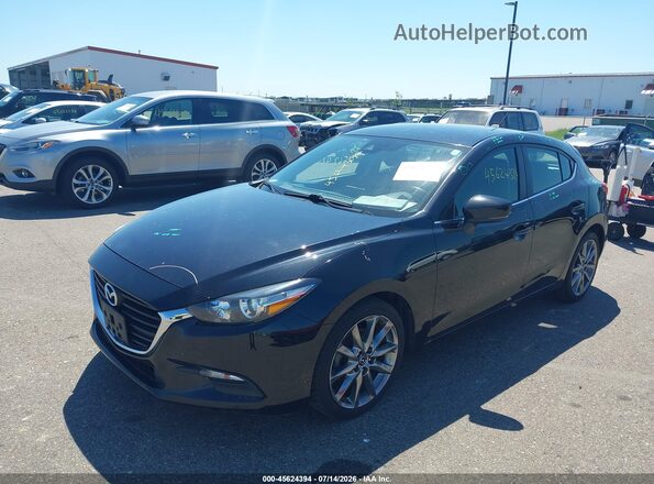 3MZBN1L30JM193221 2018 MAZDA 3 Black Przód lewy