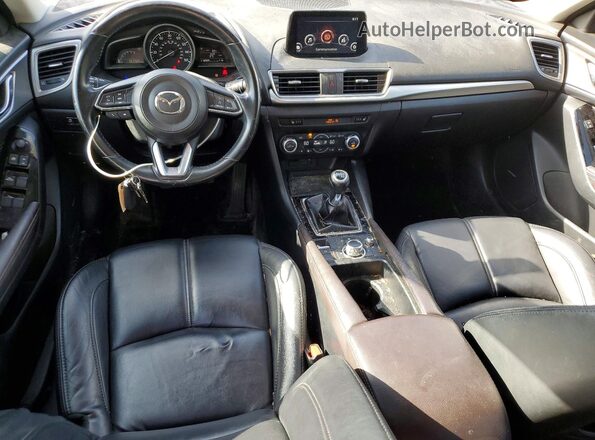 3MZBN1L30JM253966 2018 MAZDA 3 Blue Widok deski rozdzielczej