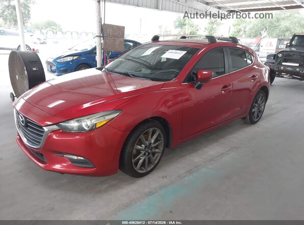 3MZBN1L32JM161919 2018 MAZDA 3 Red წინა მარცხენა ხედი სამი მეოთხედიდან