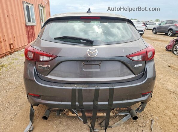 3MZBN1L32JM229989 2018 MAZDA 3 Gray Հետևի տեսք