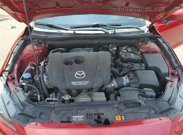 3MZBN1L34JM251038 2018 MAZDA 3 Red უკანა სალონის ხედი