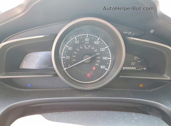 3MZBN1L35JM201569 2018 MAZDA 3 Silver Instrument cluster view