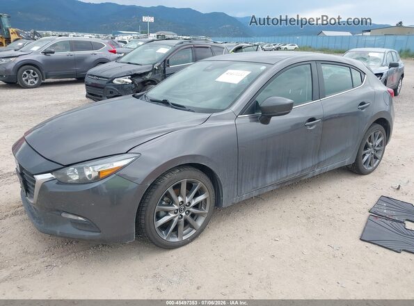 3MZBN1L35JM261108 2018 MAZDA 3 Gray წინა მარცხენა ხედი სამი მეოთხედიდან