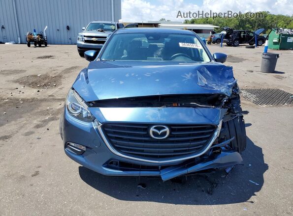 3MZBN1L38JM242441 2018 MAZDA 3 Blue წინა ხედი