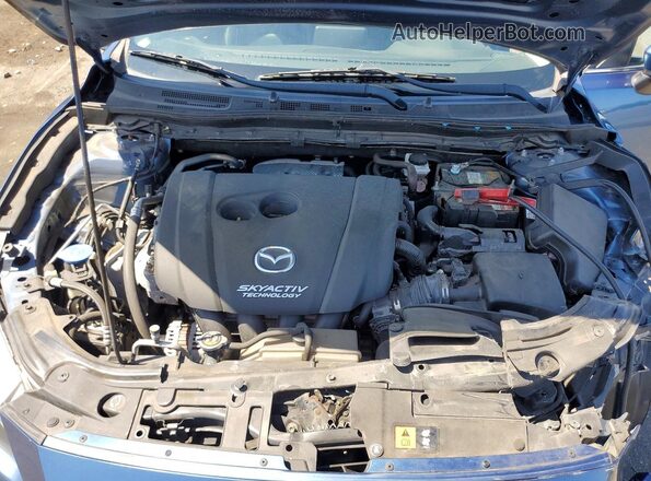 3MZBN1L38JM242441 2018 MAZDA 3 Blue ძრავის განყოფილების ხედი