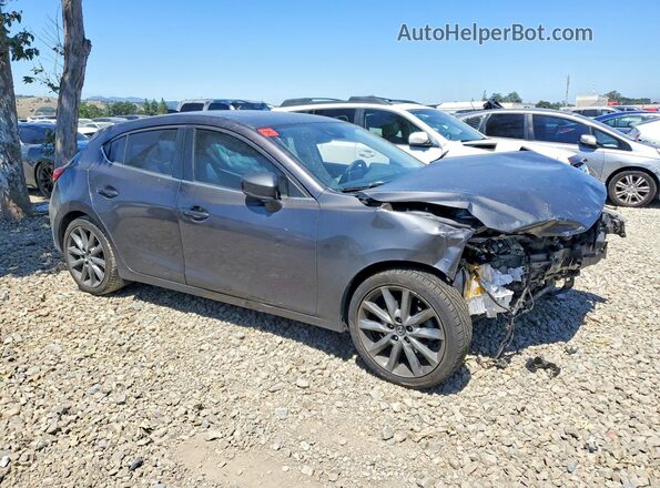 3MZBN1L39JM256381 2018 MAZDA 3 Gray Delantero derecho