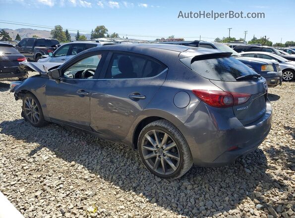 3MZBN1L39JM256381 2018 MAZDA 3 Gray Trasero izquierdo