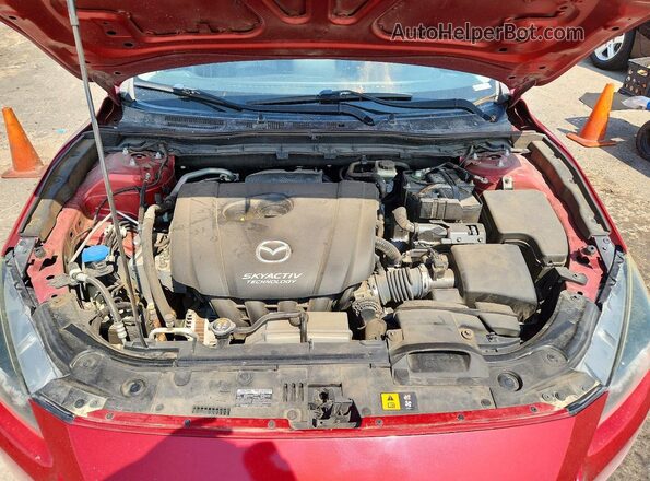 3MZBN1L70HM114322 2017 MAZDA 3 Burgundy უკანა სალონის ხედი