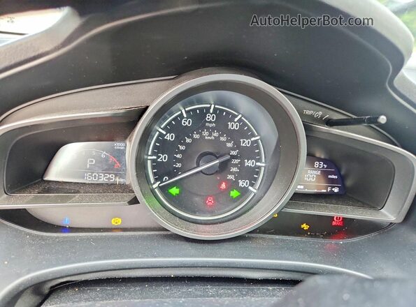 3MZBN1L75HM151771 2017 MAZDA 3 White Vista del cuadro de instrumentos