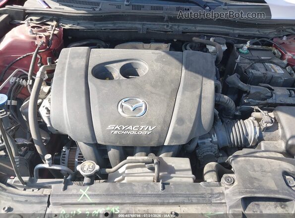 3MZBN1M30JM262567 2018 MAZDA 3 Red Вид ззаду