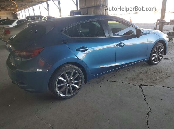 3MZBN1M32JM202225 2018 MAZDA 3 Blue Trasero derecho
