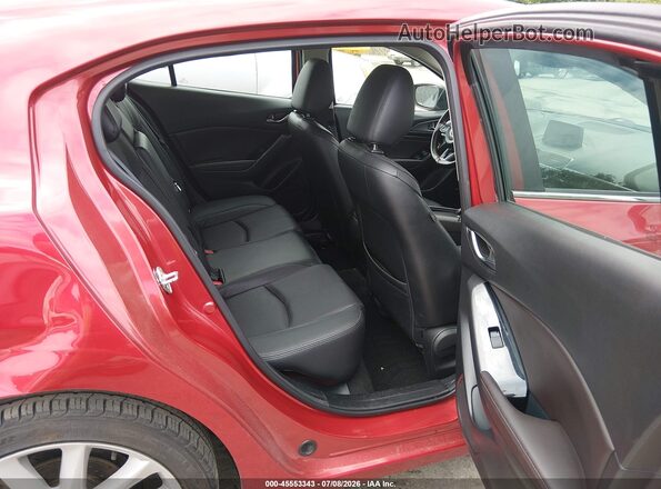 3MZBN1M32JM223091 2018 MAZDA 3 Red Вид наклейки з VIN-кодом
