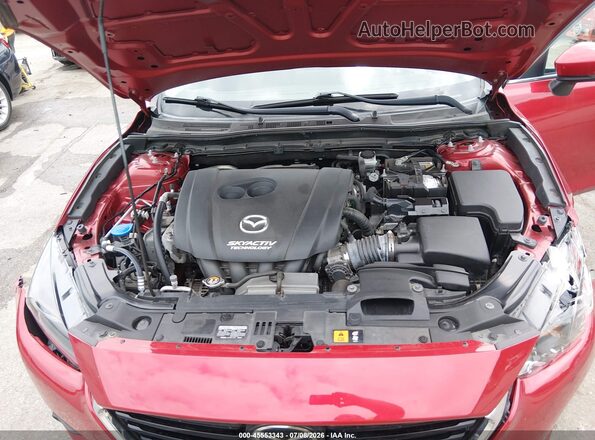 3MZBN1M32JM223091 2018 MAZDA 3 Red Вид ззаду