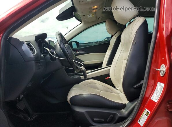 3MZBN1M34JM166960 2018 MAZDA 3 Red Vista interior delantera