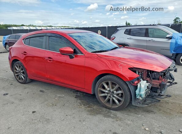 3MZBN1M34JM166960 2018 MAZDA 3 Red Delantero derecho
