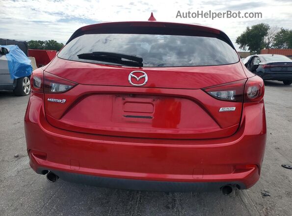 3MZBN1M34JM166960 2018 MAZDA 3 Red Vista trasera