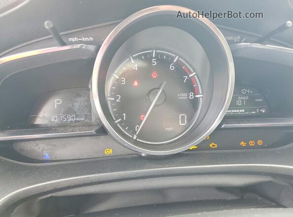 3MZBN1M34JM166960 2018 MAZDA 3 Red Vista del cuadro de instrumentos