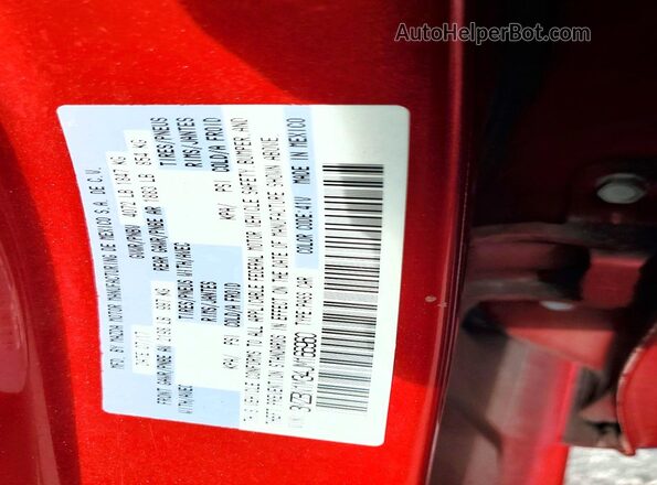 3MZBN1M34JM166960 2018 MAZDA 3 Red Vista de la etiqueta del VIN