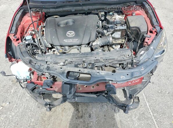 3MZBN1M34JM166960 2018 MAZDA 3 Red Vista interior trasera