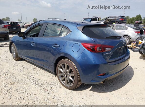 3MZBN1M37JM161123 2018 MAZDA 3 Blue Trasero izquierdo